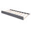 Lit plateforme tapissier gris intrigant avec lit gigogne simple et housse-1798490846