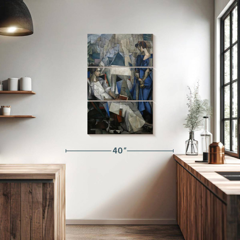 Portrait de deux femmes Avery, H 38 po x l 24 po