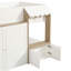 Daghmar High Sleeper Bed with Ladder, Cabinet & Wooden Frame
