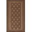 Tapis tribal brun Kilim 5 x 8