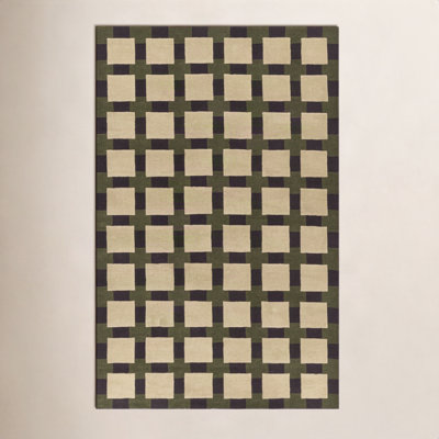 Hand-Tufted Geometric Rug