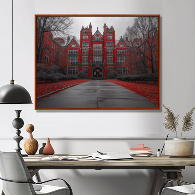 Monochromes gris et rouge du bâtiment de l'Université IV - Bâtiments collégiaux et universitaires