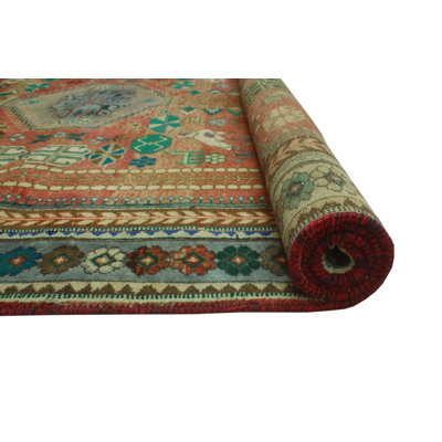 Keertana One-of-a-Kind 5'2 X 7'9 1970s Wool Area Rug in Rust