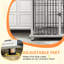 Dog Crate Furniture End Table with Soft Washable Cushion Lockable Door