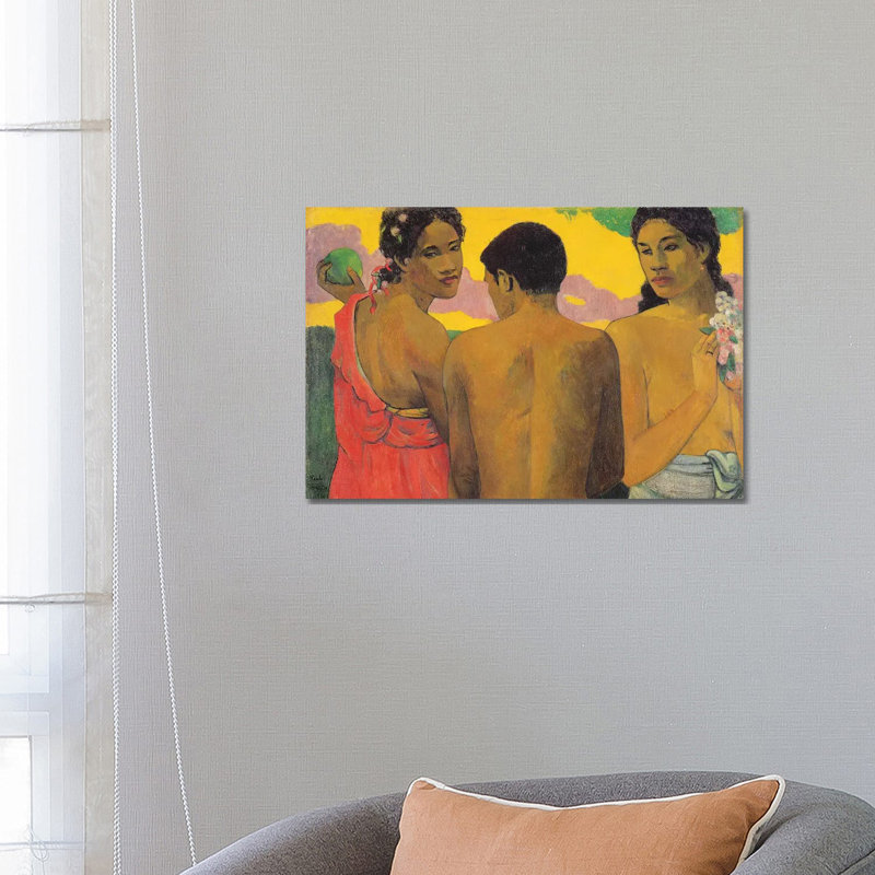 Three Tahitians, 1899 by Paul Gauguin - Wrapped Canvas Gallery-Wrapped Canvas Giclée, 66.04 cm H x 45.72 cm W x 1.91 cm D