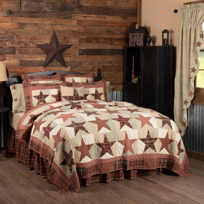 Courtepointe réversible en coton standard Abilene Star