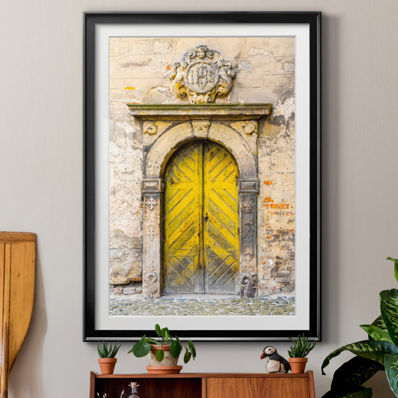 «Moravian Door» par Danita Delimont - reproduction de cadre photo sur papier, H 30,5 po x l 42,5 po x P 1,5 po, Cadre noir