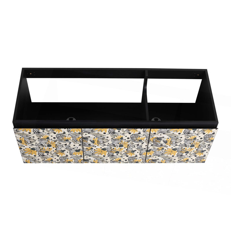 Floating Wall-Mounted Bathroom Vanity & Soft-Close Cabinet Door