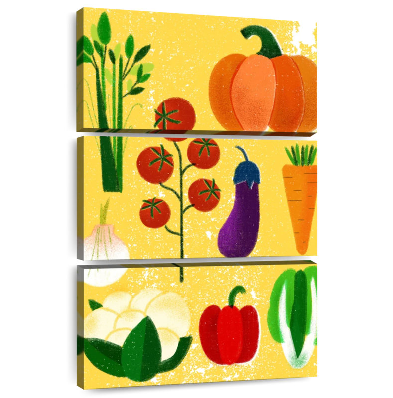 Yarlin Vegetable Variety, 38" H x 24" W