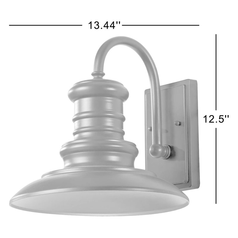 Lanterne moyenne Redding Station de Génération Lighting , Noir texturé, Incandescent, H 12,5 po x l 12 po x P 13,44 po
