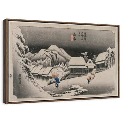Evening Snow At Kambara