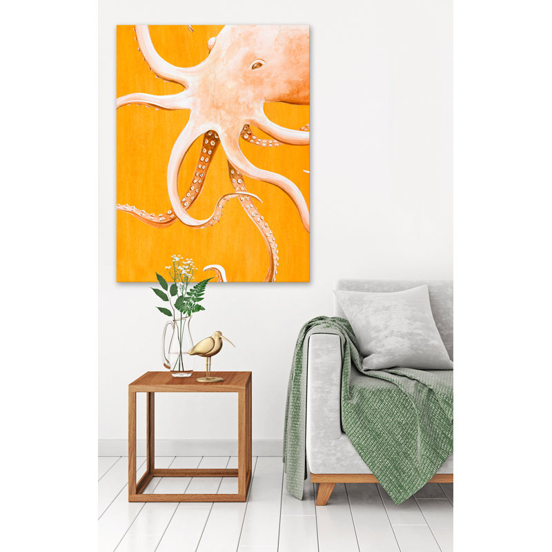 «Orange Octopus», impression, H 40 po x l 30 po, Toile