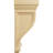 4 3/4"W x 5"D x 10"H Traditional Recessed Corbel, Alder (2-Pack)-73319325-73567806
