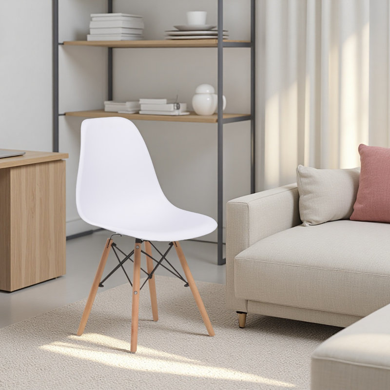 Chaise d'appoint Blagg, Blanc