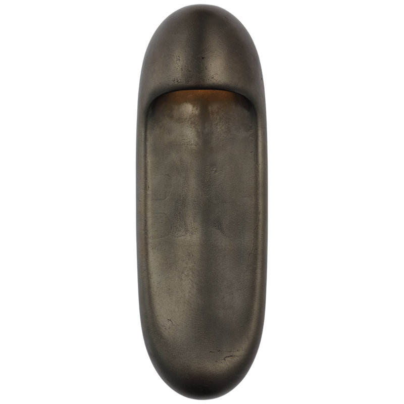 Esculpa 1 - Light LED Outdoor Sconce, Museum Brass