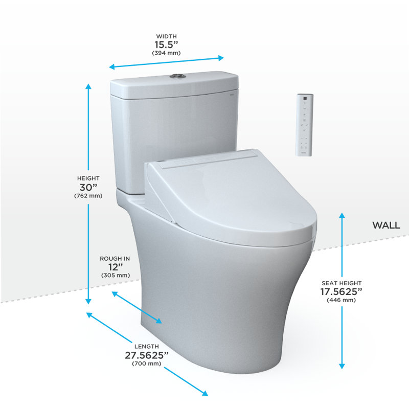 Aquia® Dual-Flush Elongated Two-Piece Toilet with Tornado Flush (Seat Included)