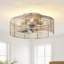 Ventilateur de plafond 17,7 "en cage avec ensemble d'éclairage et télécommande
