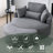 Ern Upholstered Swivel Barrel Chair with Ottoman-882071092