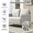 52" Modern Chenille Upholstered Loveseat Sofa-374087285