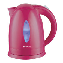 Pink)Electric Kettle 2000W Double Layer 304 Stainless Steel 2L