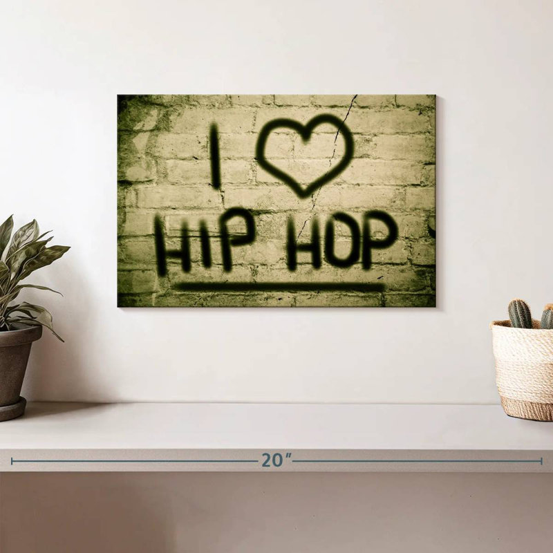 Tergel I Love Hip Hop, H 8 po x l 12 po