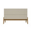 Buffet en bois massif de style Mid-Century 49 po avec 4 tablettes Gales-1299260582