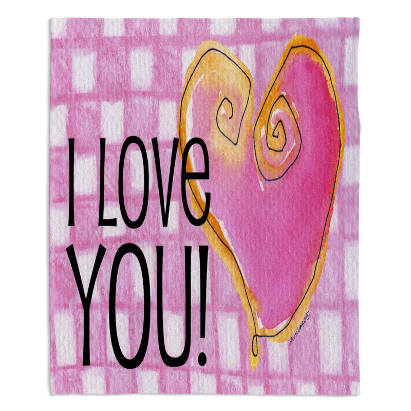  Couverture I Love You, 51 po x 60 po