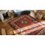 Antique Caucasian Wool Coral / Salmon Pink Hand Knotted Pile Rug