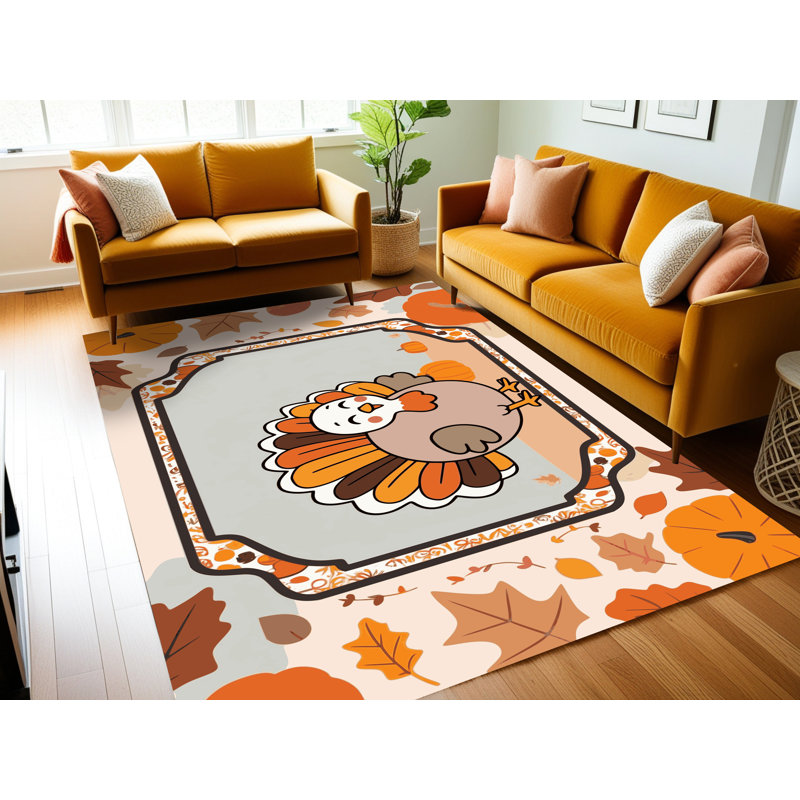 Tapis de Noël East Urban Home, Rectangle 6 pi x 9 pi