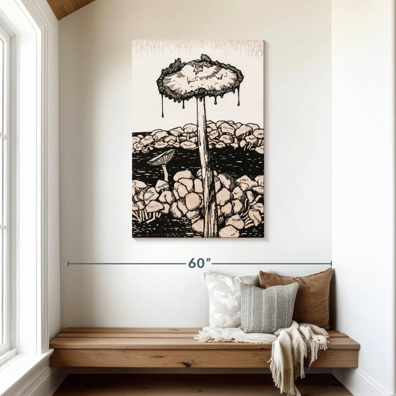 Yarlin Dripping Mushroom, 45" H x 30" W