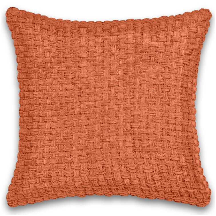 Flanigan Square Cotton Pillow Cover & Insert Gracie Oaks Color: Orange