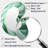Green Soft Fractal Spirals II - Abstract Spirals 3D Shapes Irregular Modern Large Wall Mirror-2024921965