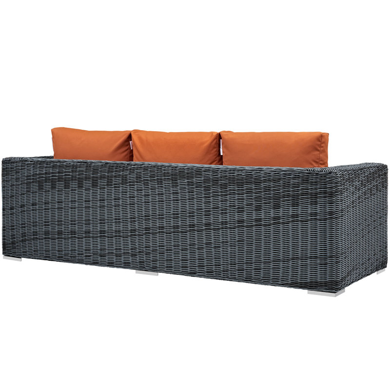 Repose-pieds d'extérieur rectangulaire Sunbrella Modway Summon, Toile Sunbrella® toscan