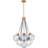 Lieselene 4-Light Brushed Weathered Brass Pendant Light