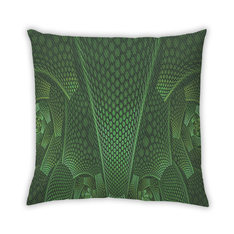 Housse et insert de coussin carré en nylon, Microsuède, Bleu clair