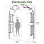 40cm D Steel Arbour in Black-124678698