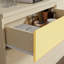 Large commode double en bois à 6 tiroirs, armoire de rangement à volets roulants courbés, mobilier de rangement moderne pour le salon de la chambre à coucher-620845562