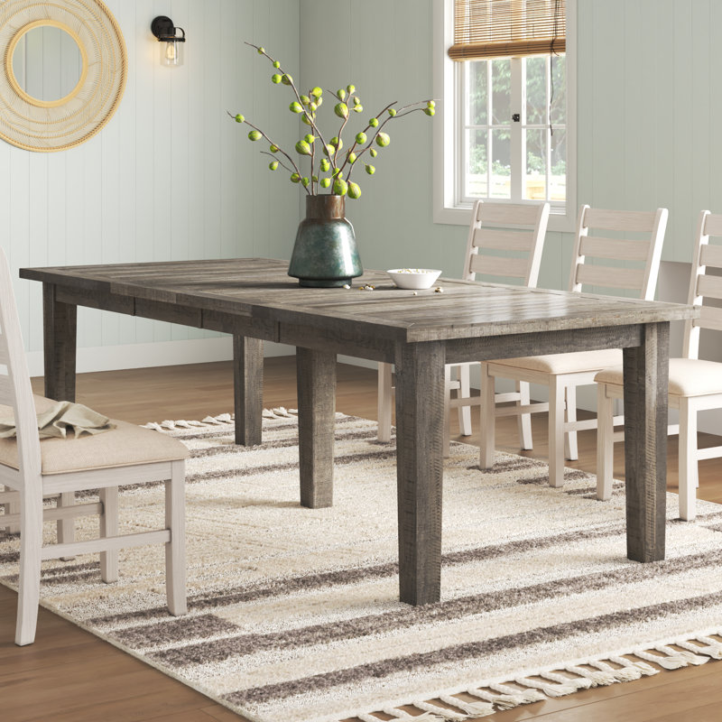Kenia Extendable Pine Solid Wood Dining Table