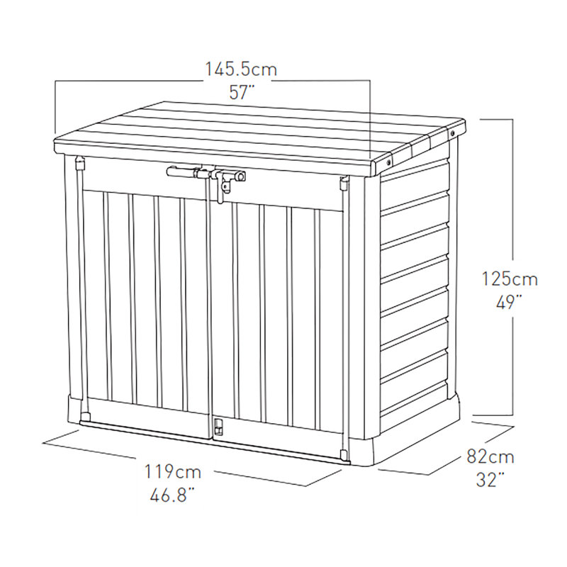 Keter Store It Out Max 1200L Storage Shed - Beige / Brown