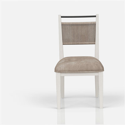 Rope Back Stool - Vanilla / Palm