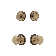 Nostalgic Warehouse Classic Rosette Entry Set with New York Knob