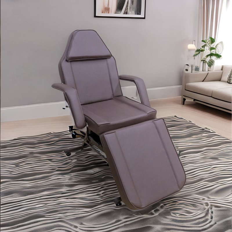 Fauteuil à tatouer pour salon de beauté, Cuir brun