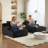 79" Compression Oversized Chaise Lounge Chair Indoor, Corduroy Upholstered Sofa Bed With 2 Throw Pillows, Sleeper Chair, Reading Chair, Comfy Lounge Chair Indoor, Cloud Sofa, Fluffy Couch-2071000809
