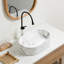Lavabo vasque de salle de bain 19 "avec robinet, ensemble de drain