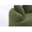 Canapé à compression, style moderne courbé pour petits espaces et appartements, chenille 30D sans assemblage, 3 coussins décoratifs