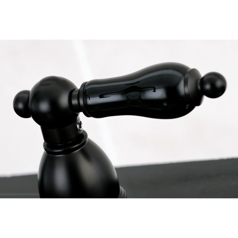 Kingston Brass Duchess Double-Handle Widespread Kitchen Faucet, Oil Rubbed Bronze, Without Spray