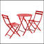 Ensemble bistro 3 pièces de table ronde pliable et chaises-769645460