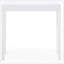 Console moderne, canapé Amy, blanc