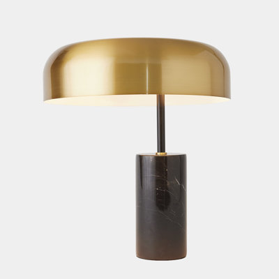 Dome Table Lamp-Gold/Black