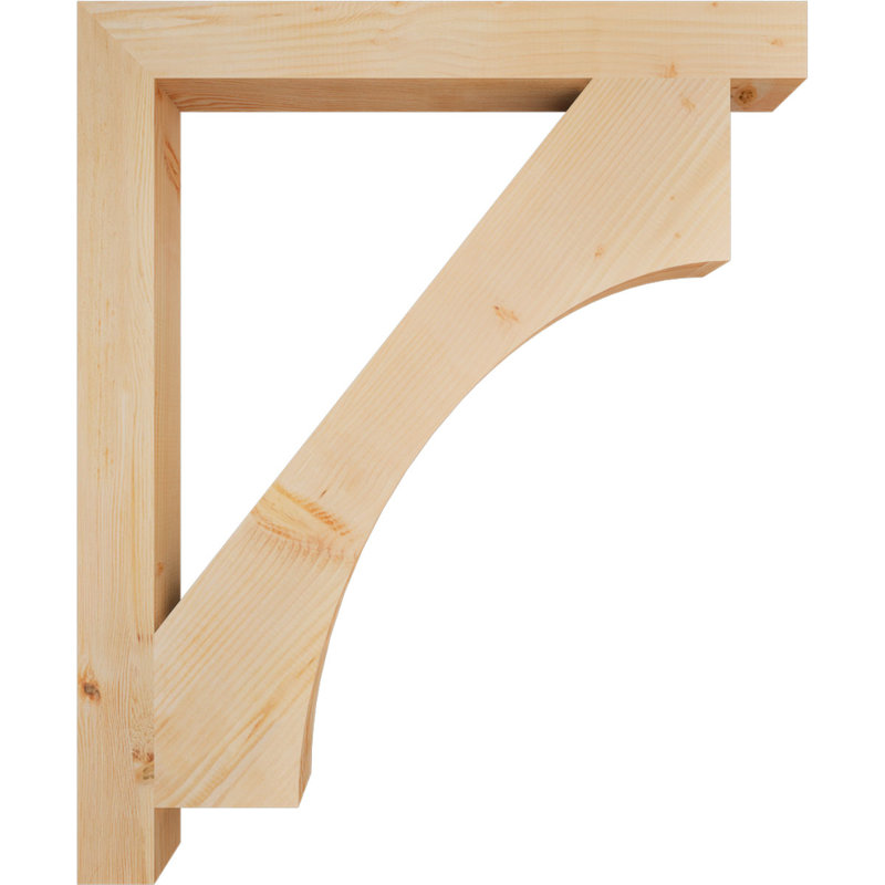 Support Westlake Block, Cèdre rouge de l'Ouest (lisse), H 46 po x l 3,5 po x P 38 po